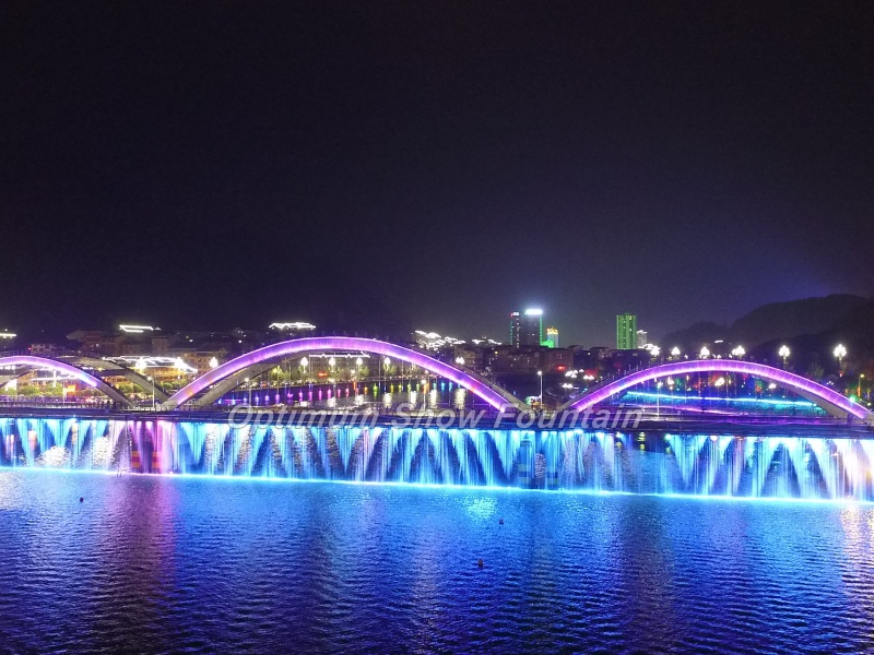 200m Bridge Digital Curtain for Jianhe Tourism City