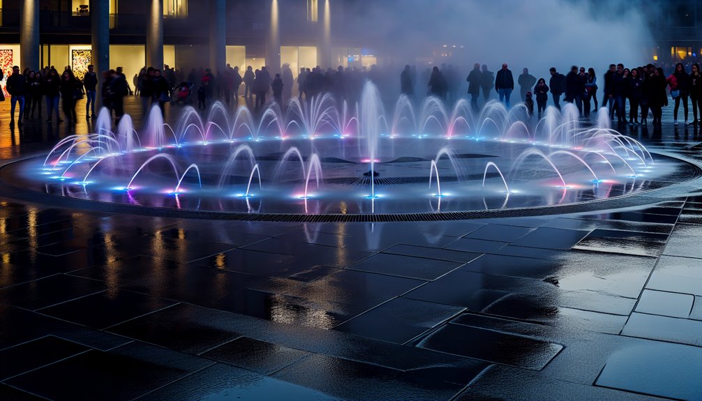 programmable choreographed water display