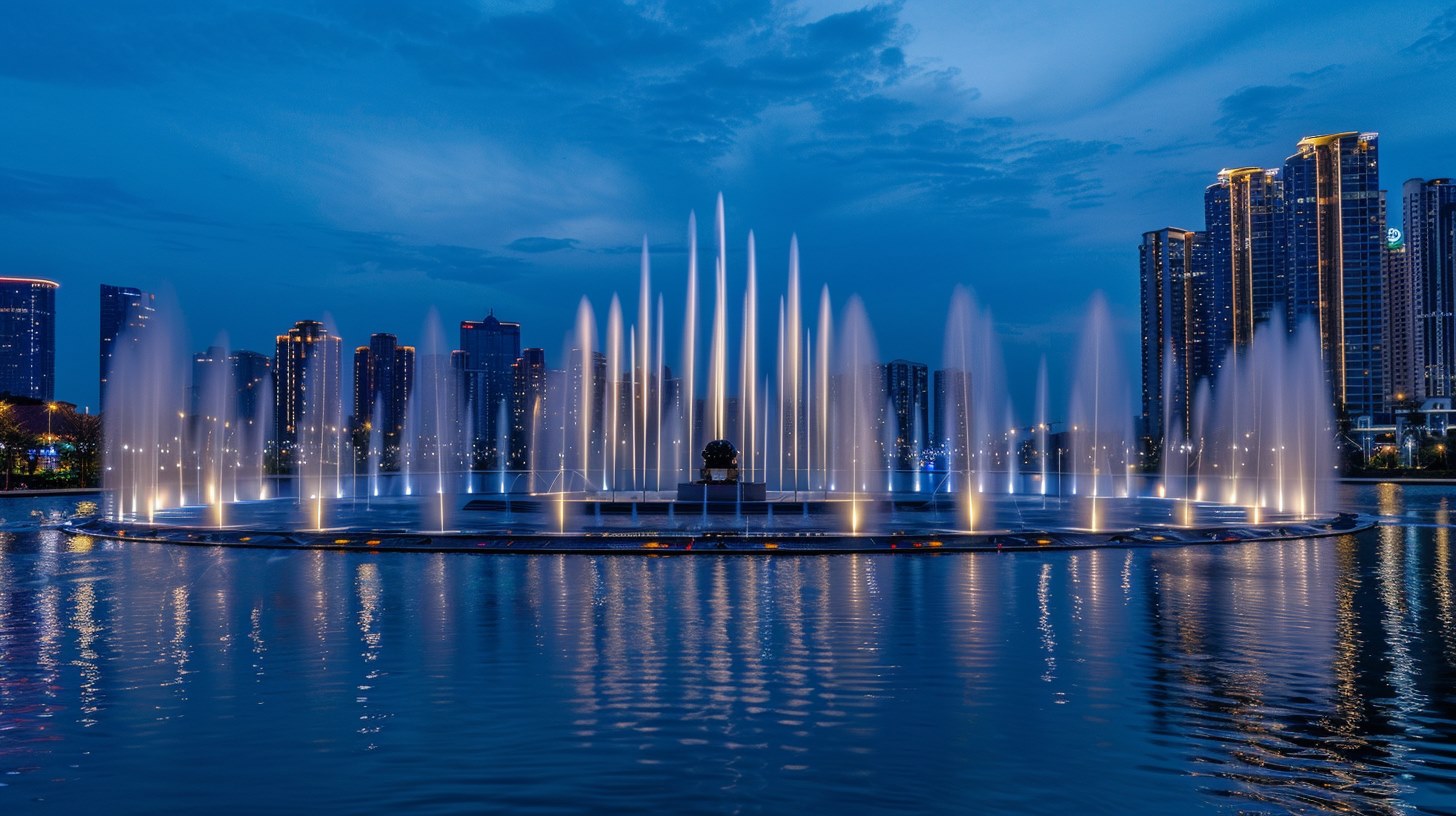 Large-Scale Landmark Fountain Systems