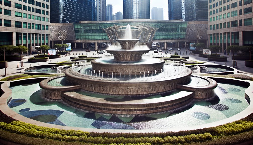 Large-Scale Landmark Fountain