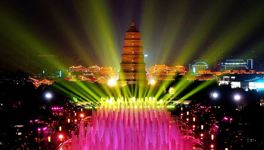 Big Wild Goose Pagoda Musical Fountain, Xi'an