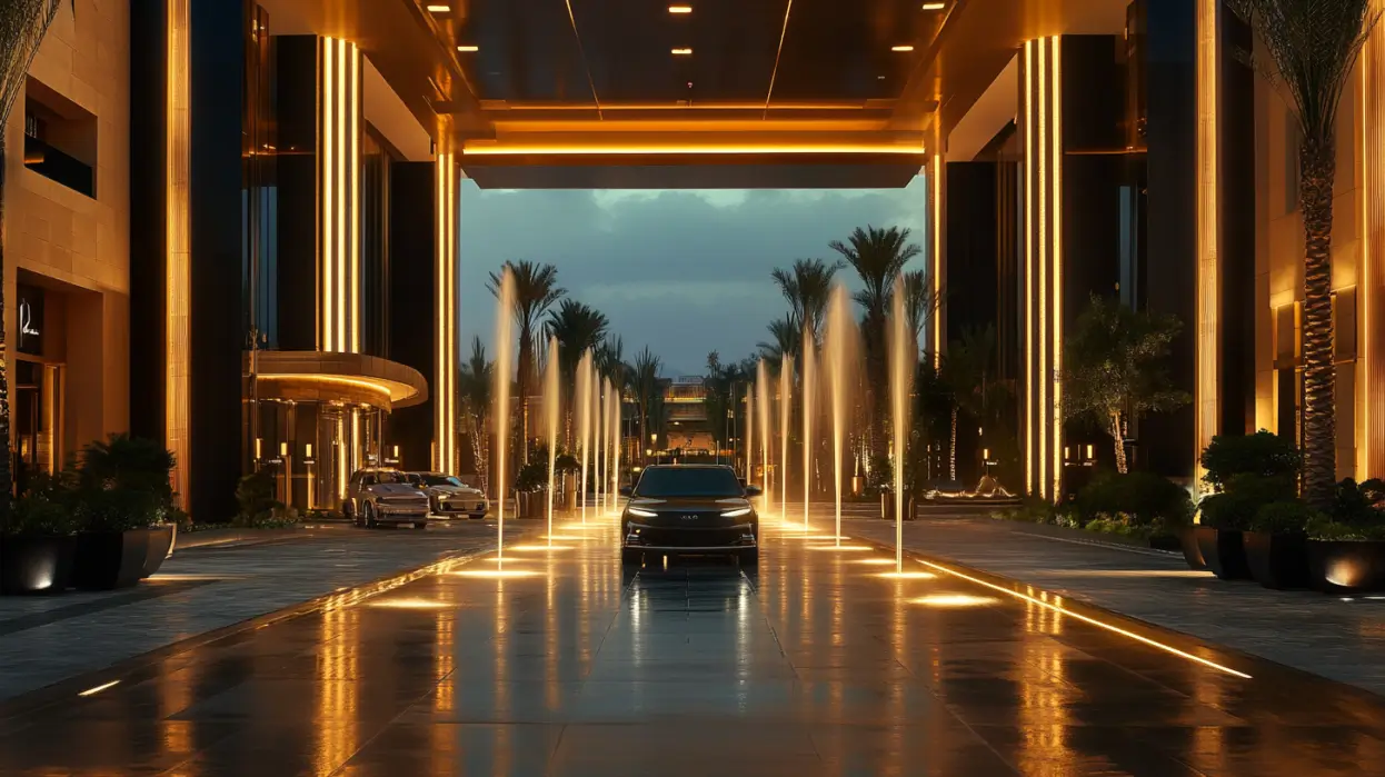 Hotel Entrance and Arrival Plaza