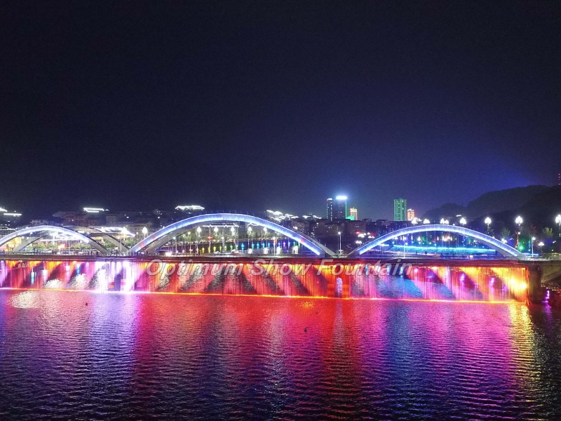 200m Bridge Digital Curtain for Jianhe Tourism City