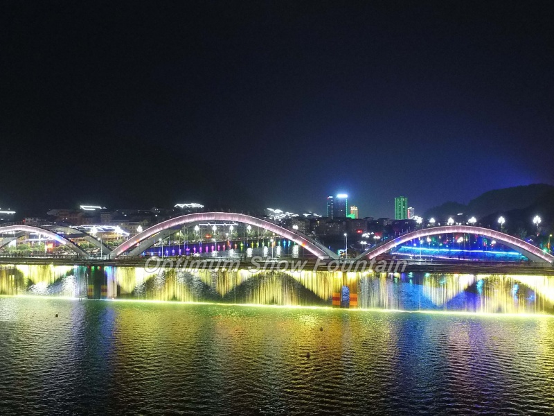 200m Bridge Digital Curtain for Jianhe Tourism City