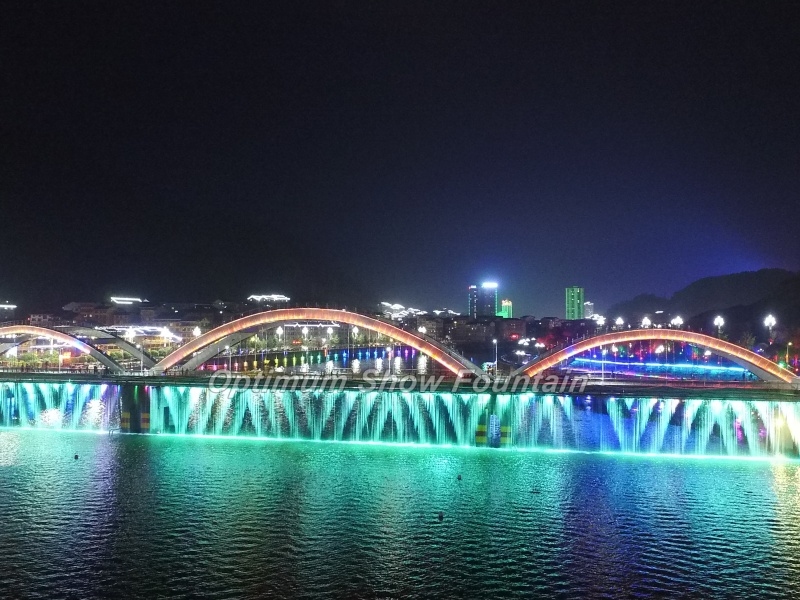 200m Bridge Digital Curtain for Jianhe Tourism City