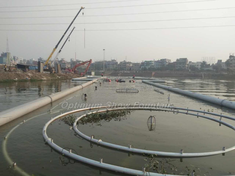 Hatirjhee Lake Floating Fountain