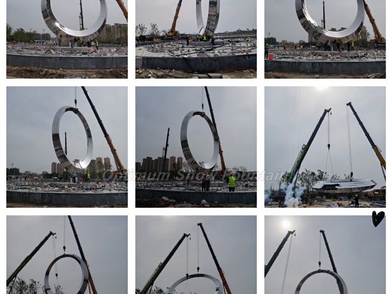 BIO O Sculptures Music Fountain In Xishui