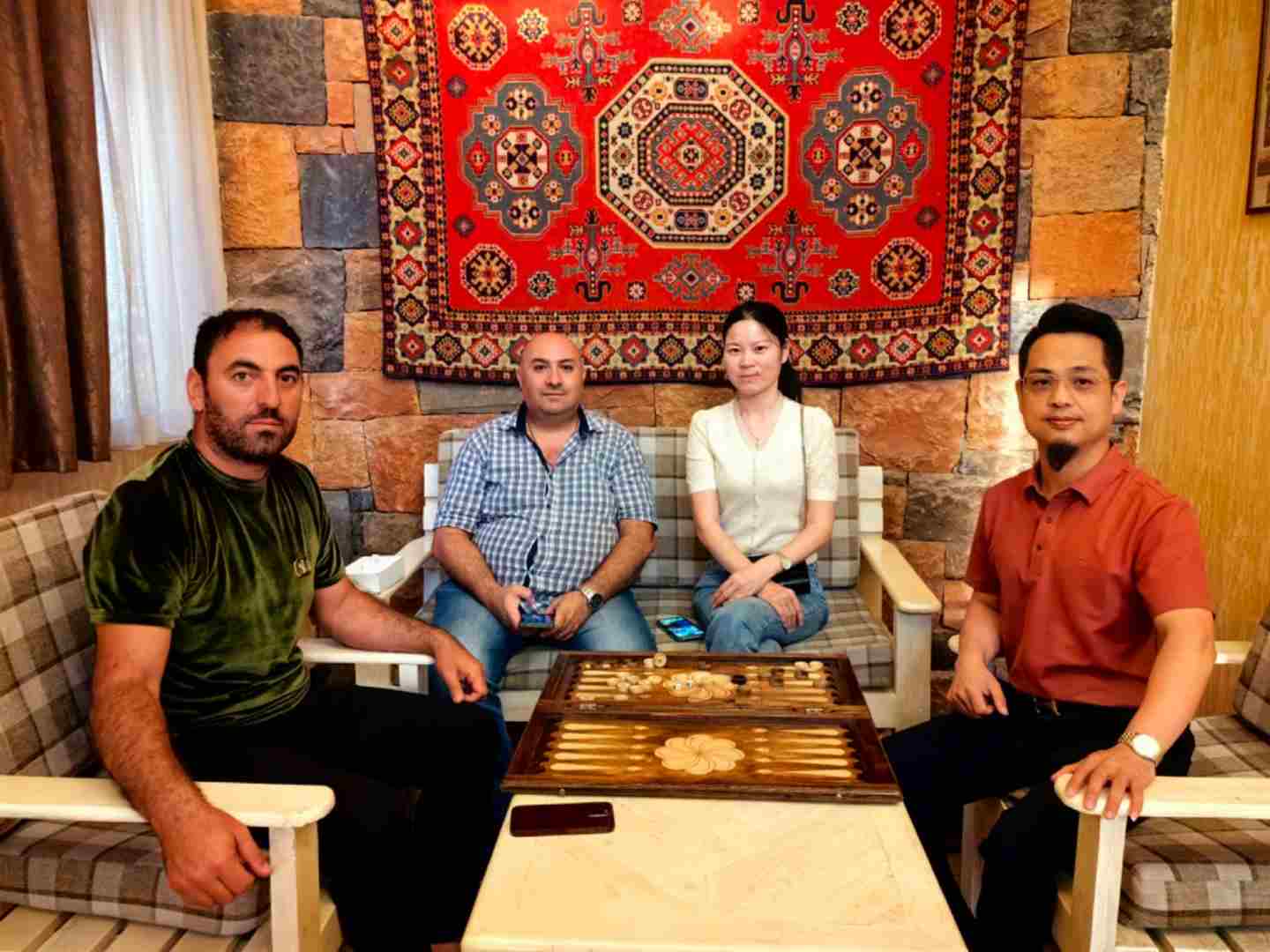 group photo of customers