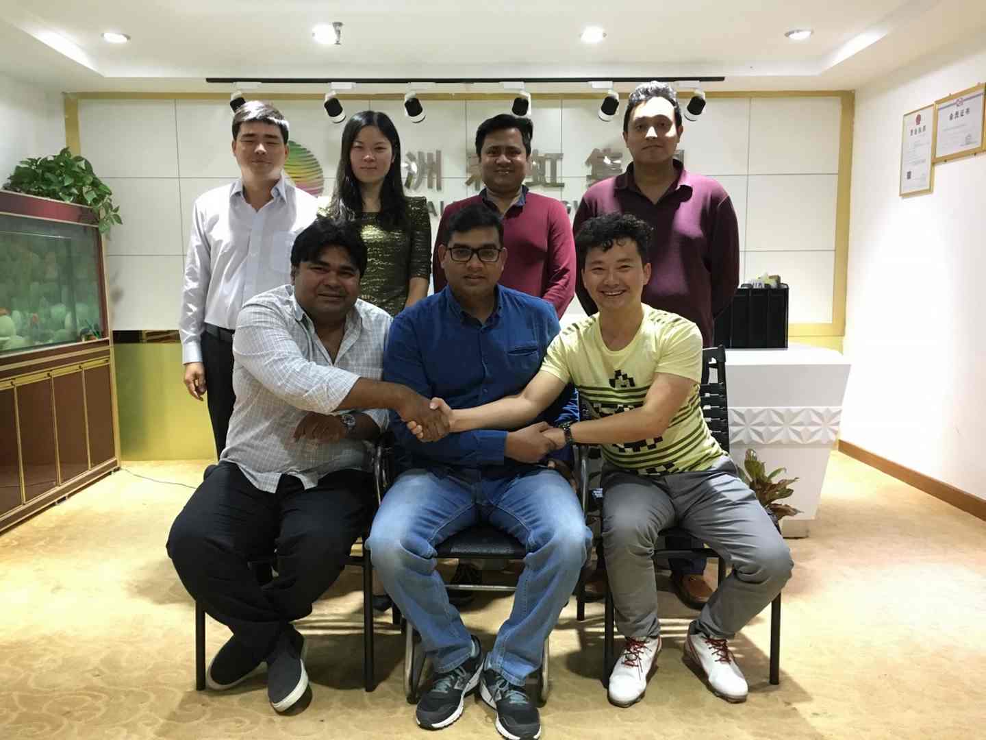 group photo of customers