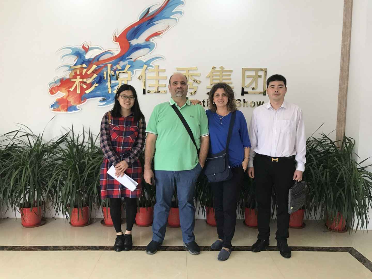 group photo of customers