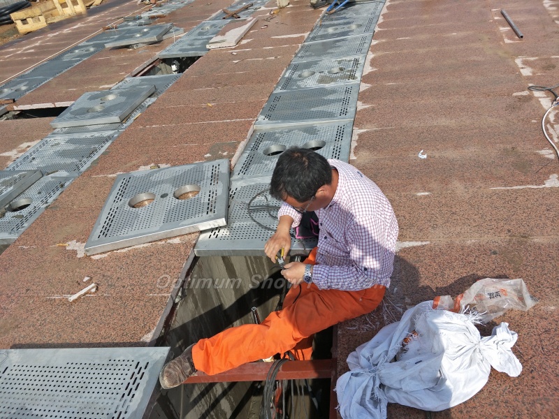 Lotus Sculpture Dry Fountain Project in Turkestan City of Kazakhstan