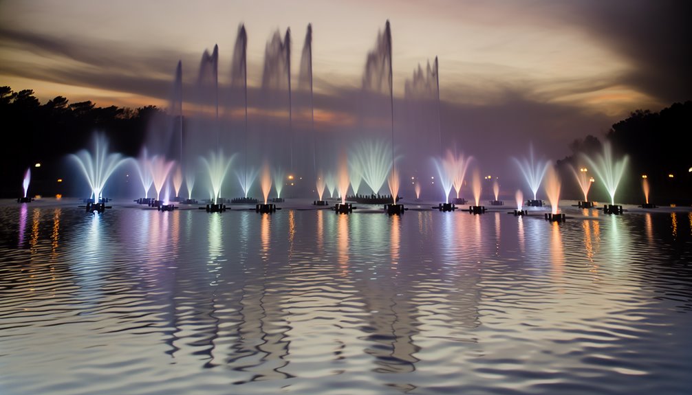 Floating Fountain Systems for Large Outdoor Water Shows