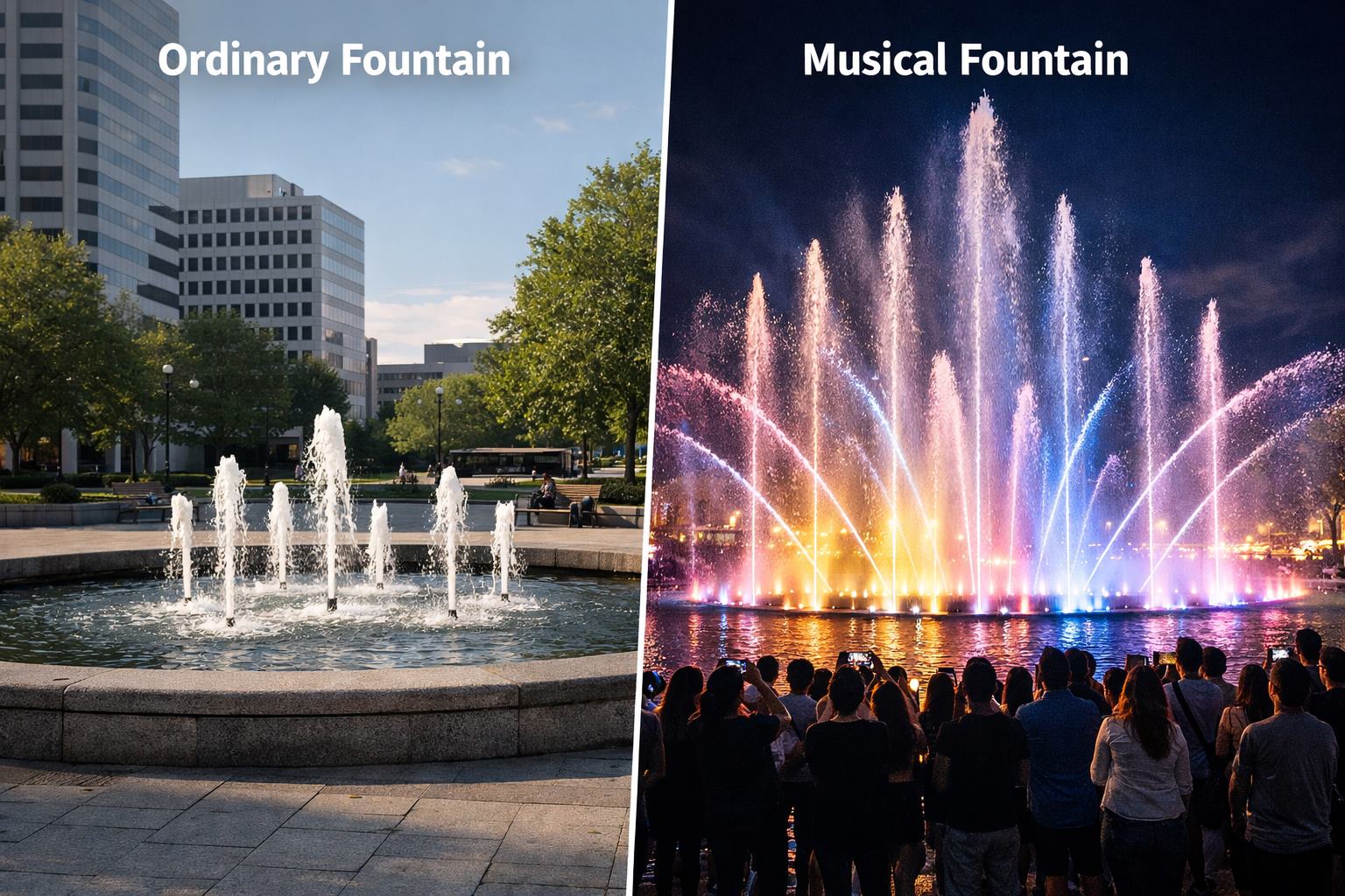 Musical Fountain vs Ordinary Fountain: Key Differences