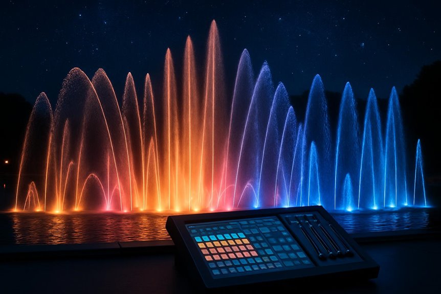 musical fountain synchronization technology