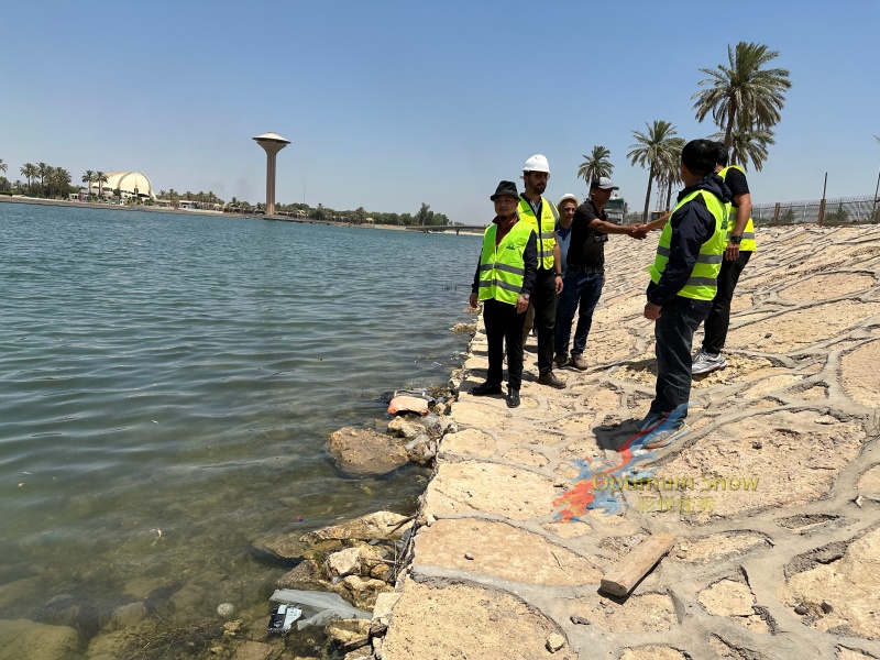 300m Iraq Baghdad Island Floating fountain site visit